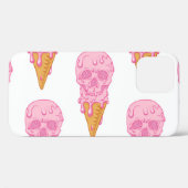 Roze schedelijs, naadloos patroon. Case-Mate iPhone case (Achterkant (horizontaal))