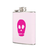 Roze Schedelkolf Heupfles (Links)