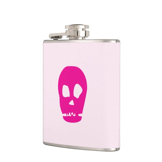 Roze Schedelkolf Heupfles (Links)