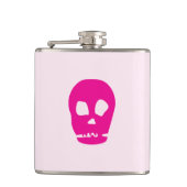 Roze Schedelkolf Heupfles (Voorkant)