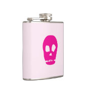 Roze Schedelkolf Heupfles (Rechts)