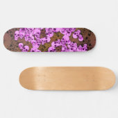 Roze schedels persoonlijk skateboard (Horizontaal)