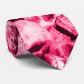 Roze schedels stropdas (Opgerold)