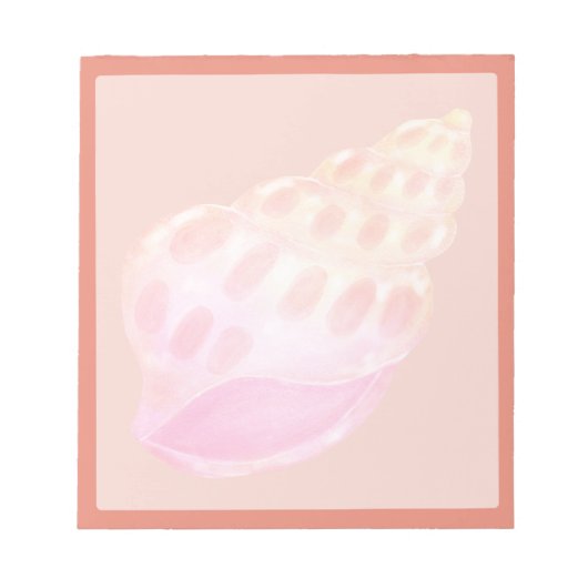 Roze Schelp 3 Notitieblok (Voorkant)