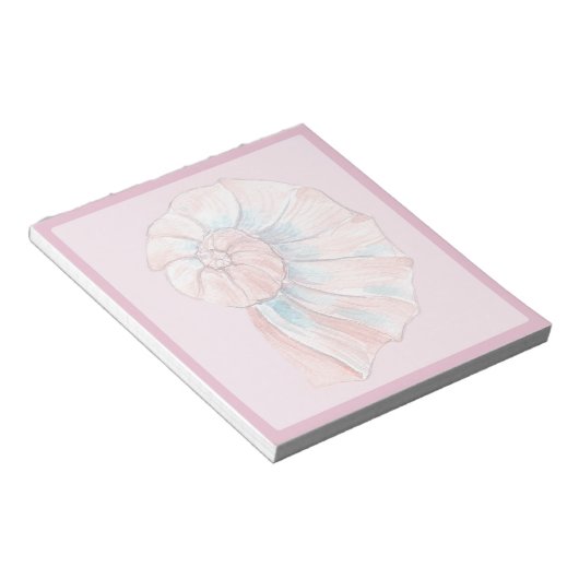 Roze Schelp 5 Notitieblok (Schuin)