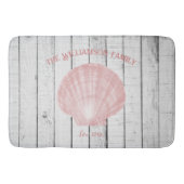 Roze schelpdiervlek badmat (Voorkant)