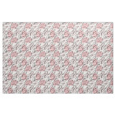 Roze Schets Chili Peppers op Roze Stof (Fat Quarter)