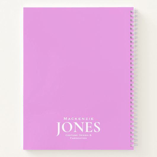 Roze schets notitieboek (Achterkant)