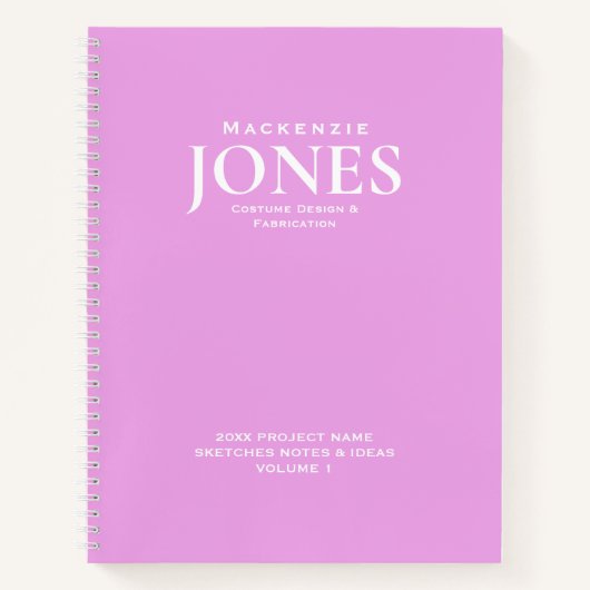 Roze schets notitieboek (Voorkant)