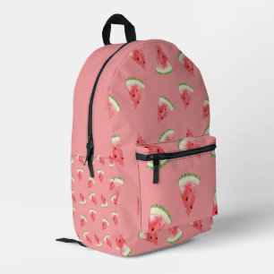 Roze Schijf Watermeloen Patroon Rugzak