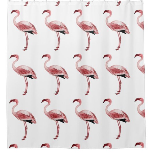 roze schilderij douchegordijn (Voorkant)