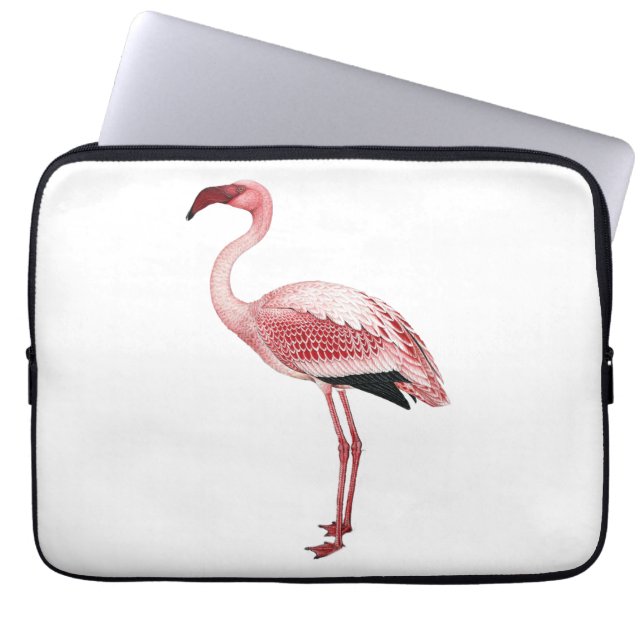  roze schilderij laptop sleeve (Voorkant)