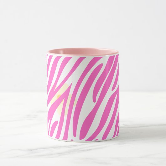 Roze schilderpatroon Modern Art Design Mok (Midden)