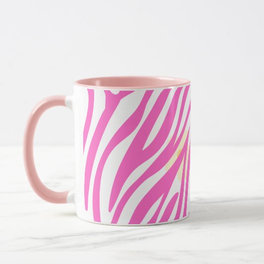 Roze schilderpatroon Modern Art Design Mok (Links)