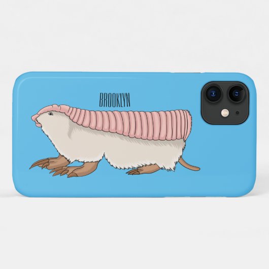 Roze schildklier cartoon Case-Mate iPhone case (Achterkant (horizontaal))