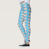 Roze schildklier cartoon leggings (Links)