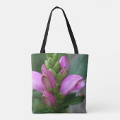 Roze Schildkpadbloem Tote Bag (Achterkant)