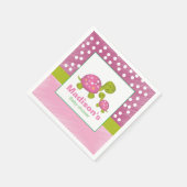 Roze Schildpad Baby shower servet (Hoek)
