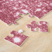 Roze schittering legpuzzel (Zijkant)