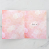 Roze schittering moderne Happy Birthday Sister Kaart (Binnen)