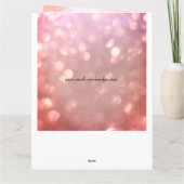 Roze schittering moderne Happy Birthday Sister Kaart (Achterkant)