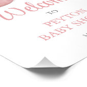 Roze Schoenen Baby shower Welkomstbord Foto Afdruk (Hoek)