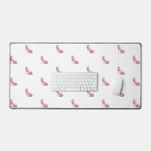 Roze schoenen wit glamoureus bureaumat (Keyboard & Muis)