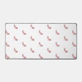 Roze schoenen wit glamoureus bureaumat (Voorkant)