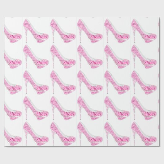 Roze schoepen koppen cadeaupapier voor cadeautjes (Vlak)