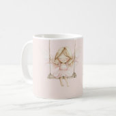 Roze Schommelende Fee Koffiemok (Voorkant links)