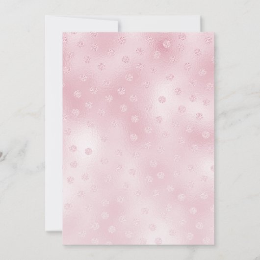 Roze schommelpaard verjaardag kaart (Achterkant)