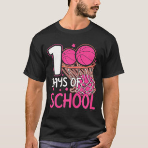 Roze School Basketbal 100 Speler Sportdagen Humo T-shirt