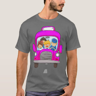 Roze schoolbus kostuum Perfect gift voor man a T-shirt