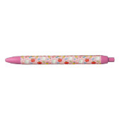 Roze schoolpen voor kinderen zwarte inkt pen (Voorkant)