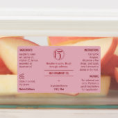 Roze Schoonheid 1 OZ/30ml Fles Waterdicht Label (Aangebracht)