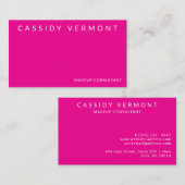 Roze Schoonheid Make-up Hair Consultant Visitekaartje (Voorkant / Achterkant)