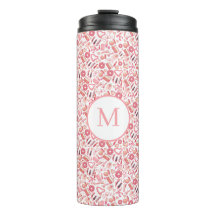 Roze schoonheid & naadloos patroon voor make-up me