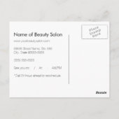 Roze Schoonheidsafspraak Herinnering Briefkaart (Achterkant)
