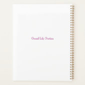 Roze Schoonheidsplanner Planner (Achterkant)
