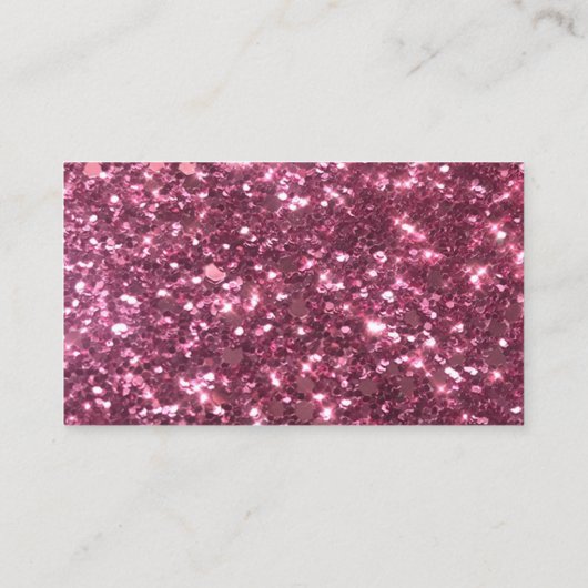 Roze schoonmaakservice voor Cartoon in het glazen  Visitekaartje (Achterkant)