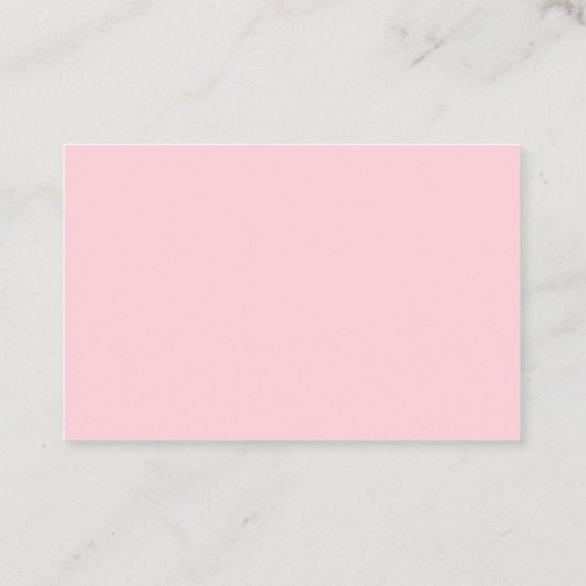 Roze schoonmaakservice voor Floral Cartoon Maid Ho Visitekaartje (Achterkant)