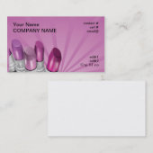 roze schoppen lippenstift visitekaartje (Voorkant / Achterkant)