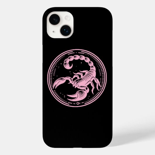 Roze Schorpioen Astrologie Sterrenbeeld Schorpioen Case-Mate iPhone Case (Achterkant)