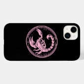 Roze Schorpioen Astrologie Sterrenbeeld Schorpioen Case-Mate iPhone Case (Achterkant (horizontaal))