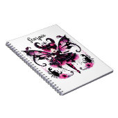 Roze Schorpioen Astrologie Zodiac Teken Schorpioen Notitieboek (Rechterzijde)