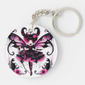 Roze Schorpioen Astrologie Zodiac Teken Schorpioen Sleutelhanger (Achterkant)