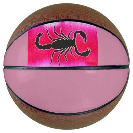 roze schorpioen basketbal (Voorkant)