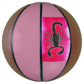 roze schorpioen basketbal (Verticaal)