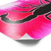 roze schorpioen foto afdruk (Hoek)