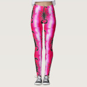 roze schorpioen leggings (Voorkant)